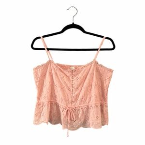 ⭐️ Aerie ($50) Pink Eyelet Tank Top - PTP 18